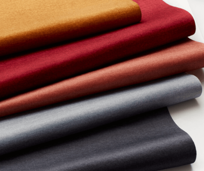 Different colored fabrics